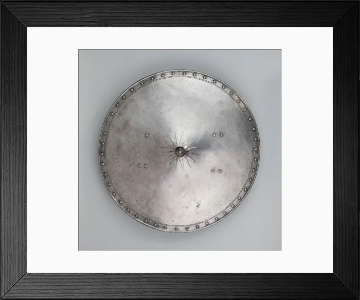 Framed Print : Round Shield (Rondache), Western Europe, about 1625. Creator: Pierre du Coudroy Framed Print : Round Shield (Rondache), Western Europe, about 1625. Creator: Pierre du Coudroy