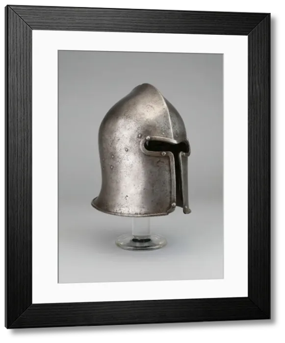 Framed Print : Sallet (Barbuta), Milan, 1450  /  60. Creator: Master Z O
