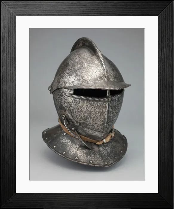 Framed Print : Closed Burgonet, Brussels, about 1610. Creator: Pierre du Coudroy Framed Print : Closed Burgonet, Brussels, about 1610. Creator: Pierre du Coudroy