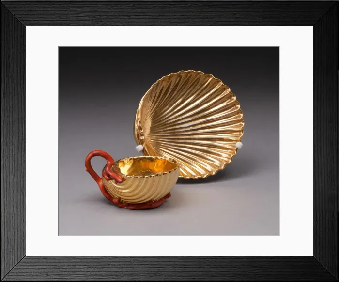 Framed Print : Cup and Saucer, Paris, 1810 / 15. Creator: Pierre-Louis Dagoty Framed Print : Cup and Saucer, Paris, 1810 / 15. Creator: Pierre-Louis Dagoty