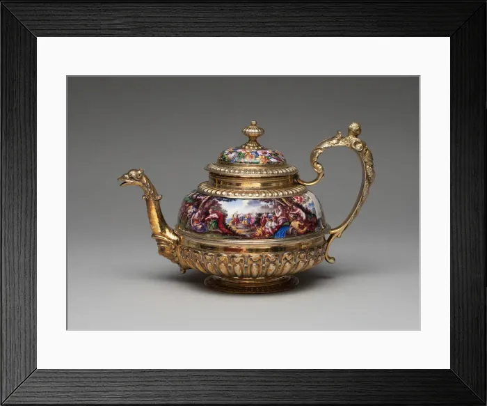 Framed Print : Teapot, Augsburg, c. 1700. Creator: Matthaus Baur II Framed Print : Teapot, Augsburg, c. 1700. Creator: Matthaus Baur II