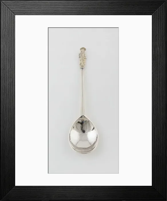 Framed Print : Apostle Spoon: St. Simon Zelotes, London, 1637 / 38. Creator: Unknown Framed Print : Apostle Spoon: St. Simon Zelotes, London, 1637 / 38. Creator: Unknown
