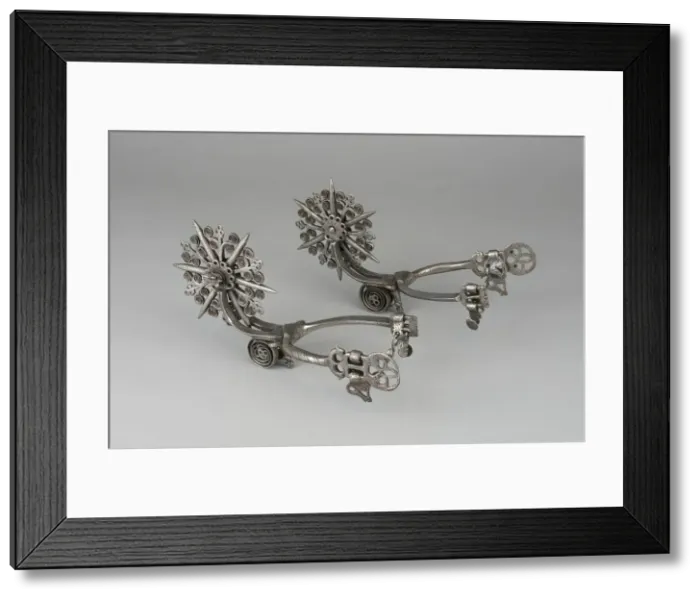 Framed Print : Pair of Rowel Spurs, Mexico, 18th / 19th century. Creator: Unknown Framed Print : Pair of Rowel Spurs, Mexico, 18th / 19th century. Creator: Unknown