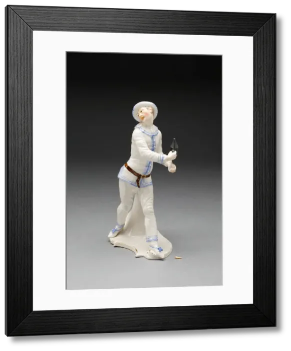Framed Print : Mezzetino, Germany, c. 1765. Creator: Franz Anton Bustelli Framed Print : Mezzetino, Germany, c. 1765. Creator: Franz Anton Bustelli