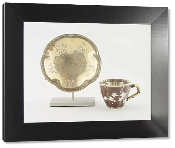 Cup and Saucer, Porcelain: c. 1780. Creator: Sevres Porcelain Manufactory