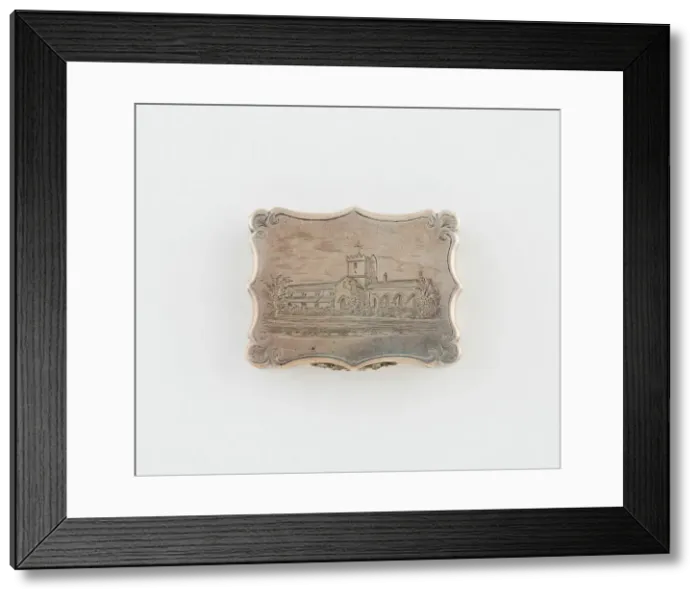 Framed Print : Vinaigrette with View of St Begas Priory, Cumbria, Birmingham, c. 1842 / 43 Framed Print : Vinaigrette with View of St Begas Priory, Cumbria, Birmingham, c. 1842 / 43