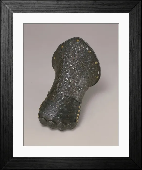 Framed Print : Gauntlet for the Left Hand, Milan, 1575 / 90. Creator: Lucio Piccinino Framed Print : Gauntlet for the Left Hand, Milan, 1575 / 90. Creator: Lucio Piccinino