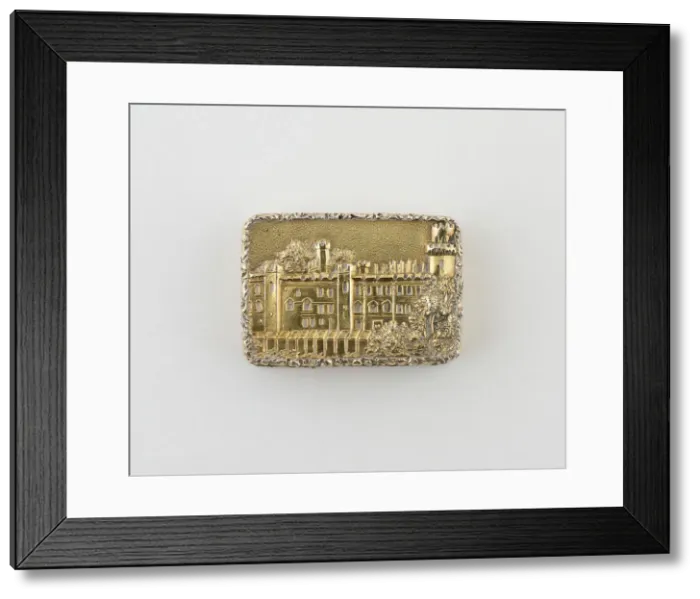 Framed Print : Vinaigrette with View of Warwick Castle, Birmingham, 1846 / 47. Creator: Nathaniel Mills Framed Print : Vinaigrette with View of Warwick Castle, Birmingham, 1846 / 47. Creator: Nathaniel Mills