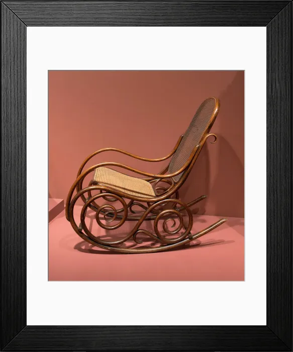 Framed Print : Rocking Chair, Austria, c. 1881. Creator: Jacob and Josef Kohn Framed Print : Rocking Chair, Austria, c. 1881. Creator: Jacob and Josef Kohn