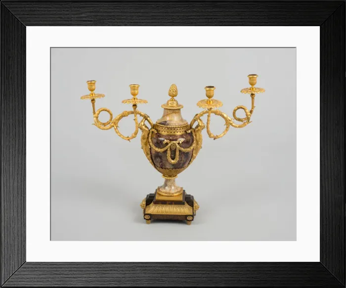 Framed Print : Candelabrum, Birmingham, c. 1770. Creators: Matthew Boulton, John Fothergill Framed Print : Candelabrum, Birmingham, c. 1770. Creators: Matthew Boulton, John Fothergill
