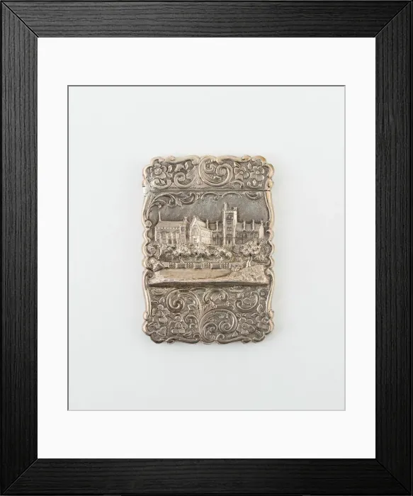 Framed Print : Card Case with View of Oxford, Birmingham, 1860 / 61. Creator: Marked F. M Framed Print : Card Case with View of Oxford, Birmingham, 1860 / 61. Creator: Marked F. M