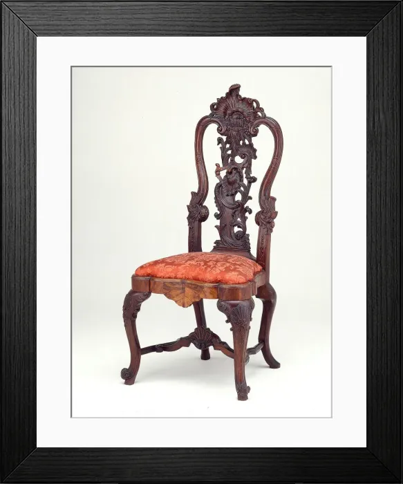 Framed Print : Side Chair, Portugal, c. 1745 / 55. Creator: Abraham Roentgen Framed Print : Side Chair, Portugal, c. 1745 / 55. Creator: Abraham Roentgen