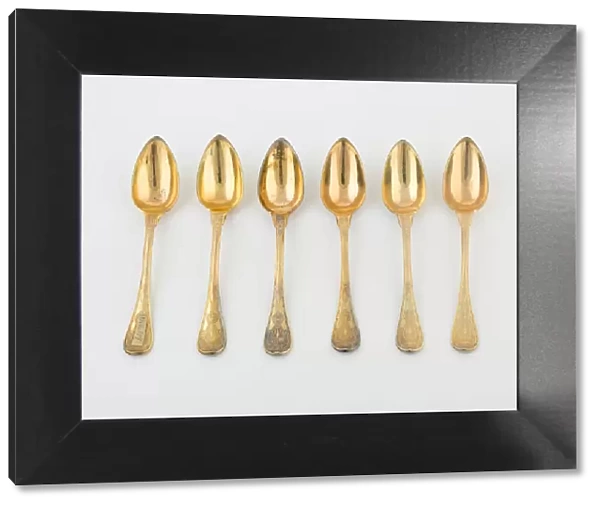 Set of Dessert Spoons (10), Paris, 1789  /  1820. Creators: Martin-Guillaume Biennais