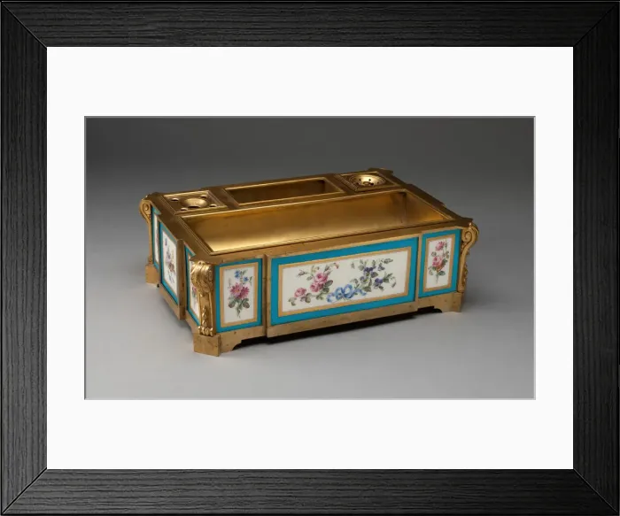 Framed Print : Inkstand, Sevres, Late 18th / Early 19th century. Creator Framed Print : Inkstand, Sevres, Late 18th / Early 19th century. Creator