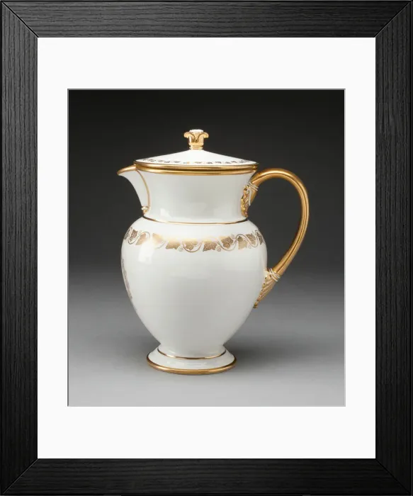 Framed Print : Covered Pitcher, Sevres, 1839. Creator: Sevres Porcelain Manufactory Framed Print : Covered Pitcher, Sevres, 1839. Creator: Sevres Porcelain Manufactory