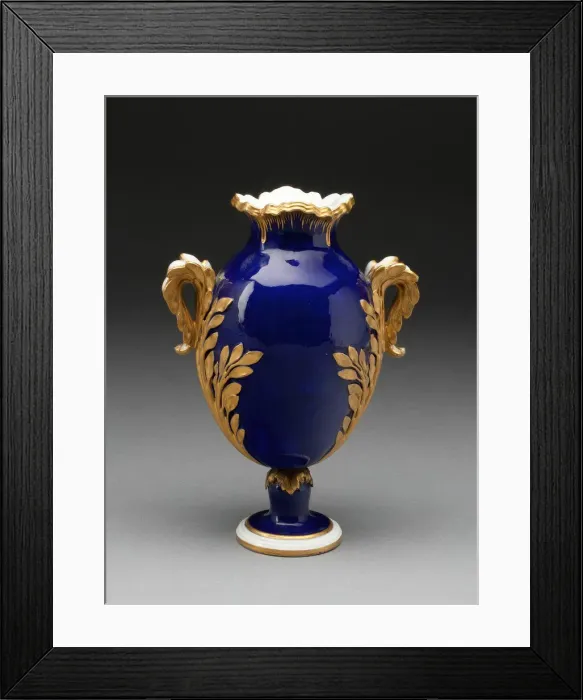 Framed Print : Vase, Sevres, c. 1770. Creator: Sevres Porcelain Manufactory Framed Print : Vase, Sevres, c. 1770. Creator: Sevres Porcelain Manufactory