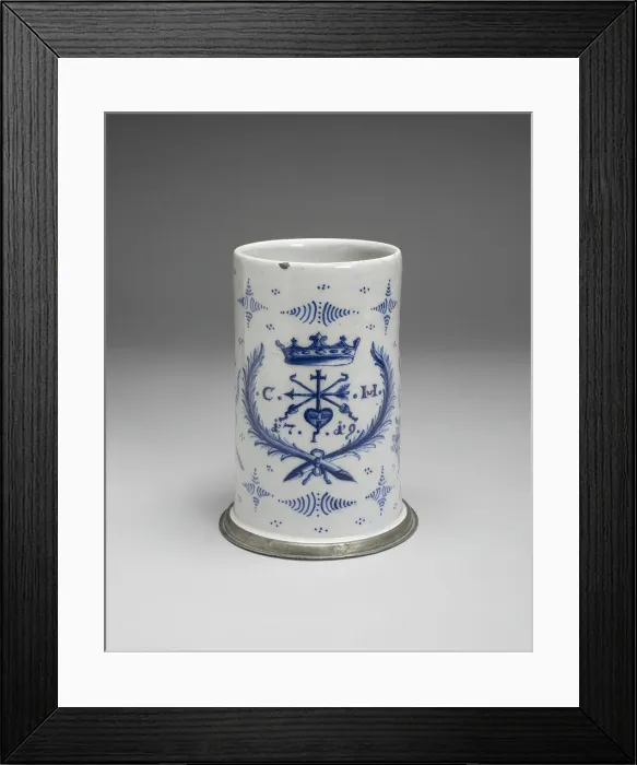 Framed Print : Mug, Germany, 1719. Creator: Adam Schuster Framed Print : Mug, Germany, 1719. Creator: Adam Schuster