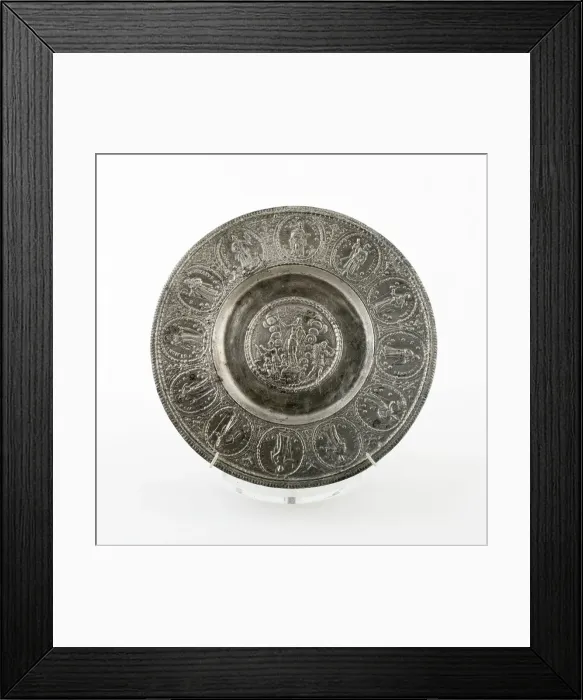 Framed Print : Plate, Nuremberg, c. 1660. Creator: Paulus Oham Framed Print : Plate, Nuremberg, c. 1660. Creator: Paulus Oham