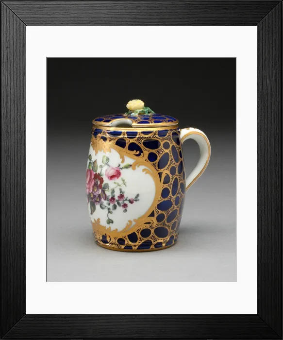 Framed Print : Mustard Pot, Sevres, 1757. Creator: Sevres Porcelain Manufactory Framed Print : Mustard Pot, Sevres, 1757. Creator: Sevres Porcelain Manufactory