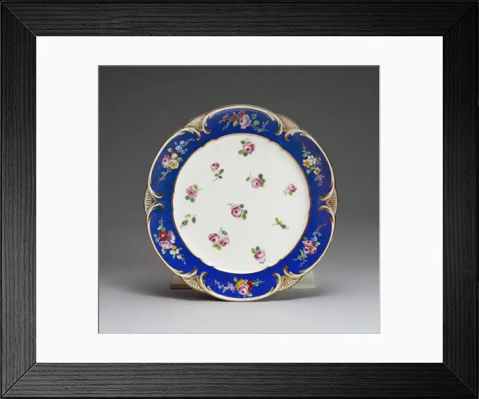Framed Print : Plate, Sevres, 1771. Creator: Sevres Porcelain Manufactory Framed Print : Plate, Sevres, 1771. Creator: Sevres Porcelain Manufactory