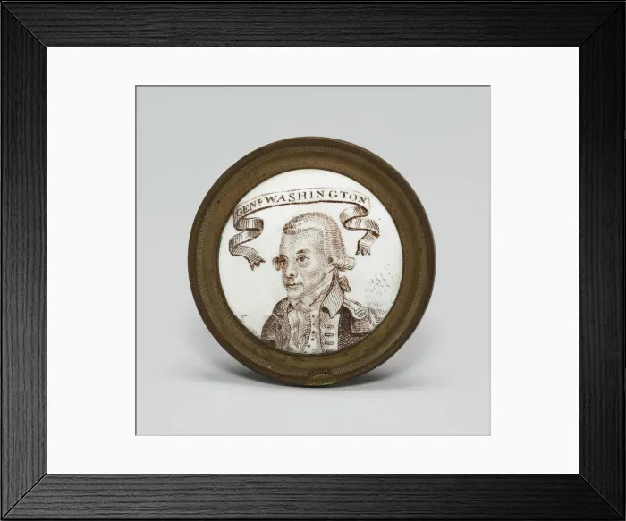 Framed Print : Cloak Pin (Knob or Tieback), England, c. 1780. Creator: Unknown Framed Print : Cloak Pin (Knob or Tieback), England, c. 1780. Creator: Unknown