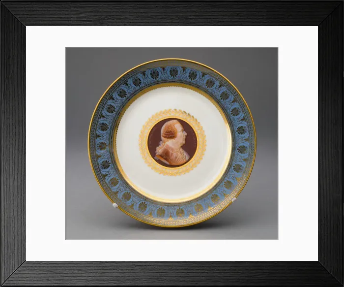 Framed Print : Plate, Sevres, 1831. Creator: Sevres Porcelain Manufactory Framed Print : Plate, Sevres, 1831. Creator: Sevres Porcelain Manufactory