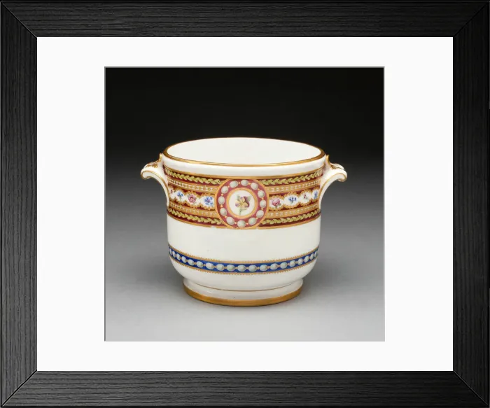 Framed Print : Wineglass Cooler, Sevres, 1789. Creators: Sevres Porcelain Manufactory Framed Print : Wineglass Cooler, Sevres, 1789. Creators: Sevres Porcelain Manufactory