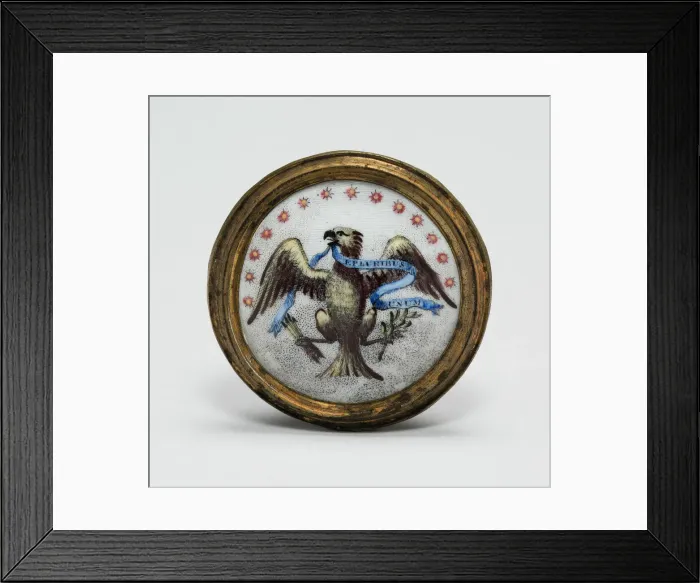 Framed Print : Cloak Pin (Knob or Tieback), England, 1791. Creator: Unknown Framed Print : Cloak Pin (Knob or Tieback), England, 1791. Creator: Unknown
