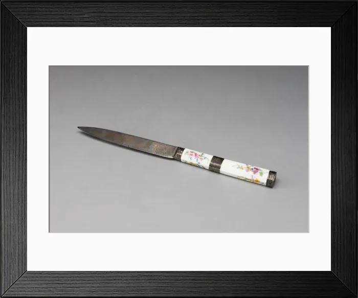 Framed Print : Knife, Sevres, 1761. Creator: Sevres Porcelain Manufactory Framed Print : Knife, Sevres, 1761. Creator: Sevres Porcelain Manufactory
