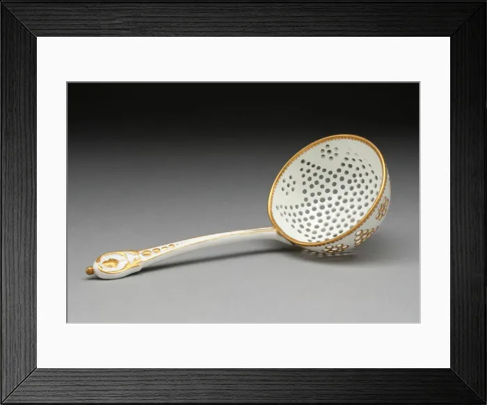 Framed Print : Sugar Sifter Spoon, Sevres, 1750 / 65. Creator: Sevres Porcelain Manufactory Framed Print : Sugar Sifter Spoon, Sevres, 1750 / 65. Creator: Sevres Porcelain Manufactory