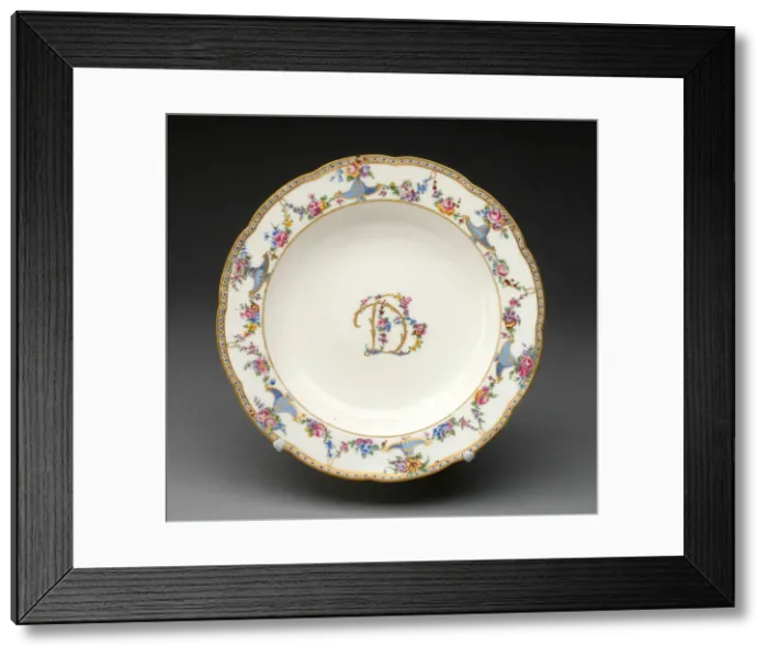 Framed Print : Soup Plate, Sevres, 1771. Creators: Sevres Porcelain Manufactory Framed Print : Soup Plate, Sevres, 1771. Creators: Sevres Porcelain Manufactory