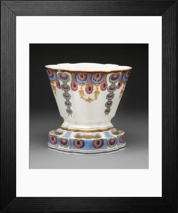 Framed Print : Vase, Sevres, 1761. Creators: Sevres Porcelain Manufactory Framed Print : Vase, Sevres, 1761. Creators: Sevres Porcelain Manufactory