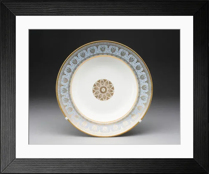 Framed Print : Plate, Sevres, 1839. Creator: Sevres Porcelain Manufactory Framed Print : Plate, Sevres, 1839. Creator: Sevres Porcelain Manufactory