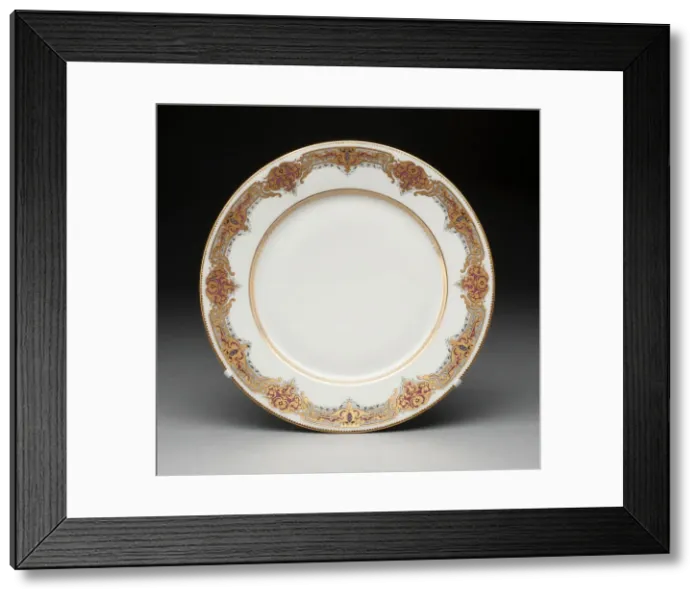 Framed Print : Plate, Sevres, 1846. Creator: Sevres Porcelain Manufactory Framed Print : Plate, Sevres, 1846. Creator: Sevres Porcelain Manufactory