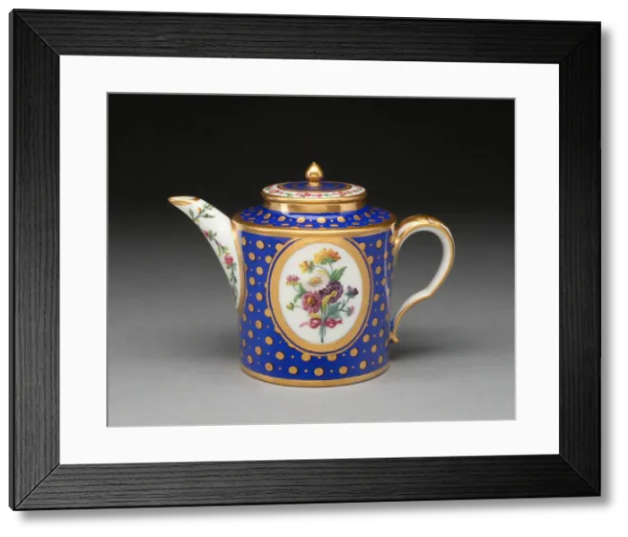 Framed Print : Teapot, Sevres, 1788. Creators: Sevres Porcelain Manufactory