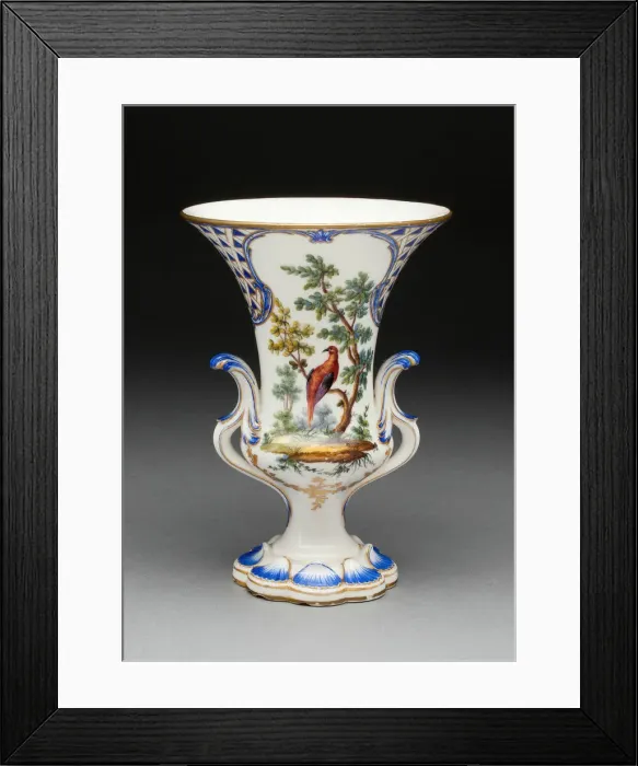 Framed Print : Vase, Sevres, c. 1760. Creators: Sevres Porcelain Manufactory Framed Print : Vase, Sevres, c. 1760. Creators: Sevres Porcelain Manufactory