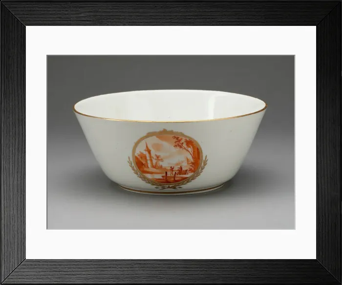 Framed Print : Bowl, Marseille, 1766. Creator: Robert Pottery Factory Framed Print : Bowl, Marseille, 1766. Creator: Robert Pottery Factory