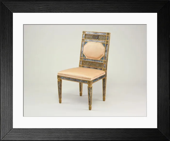 Framed Print : Side Chair, Sicilia, 1790 / 1800. Creator: Unknown Framed Print : Side Chair, Sicilia, 1790 / 1800. Creator: Unknown