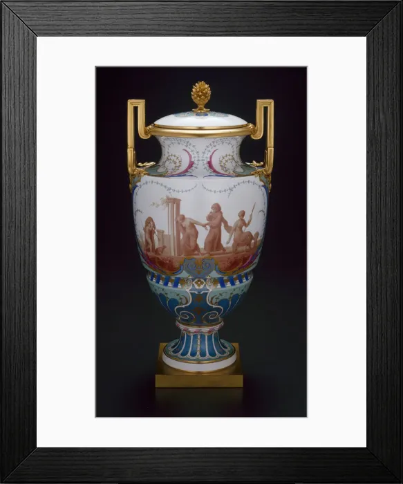 Framed Print : Vase, Sevres, 1859 / 60. Creators: Sevres Porcelain Manufactory, Emile Renaud Framed Print : Vase, Sevres, 1859 / 60. Creators: Sevres Porcelain Manufactory, Emile Renaud