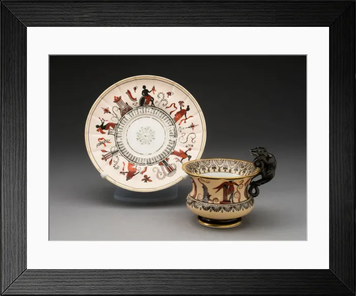 Framed Print : Cup and Saucer, Saint Petersburg, 1825 / 55. Creator: Russian Imperial Porcelain Factory Framed Print : Cup and Saucer, Saint Petersburg, 1825 / 55. Creator: Russian Imperial Porcelain Factory