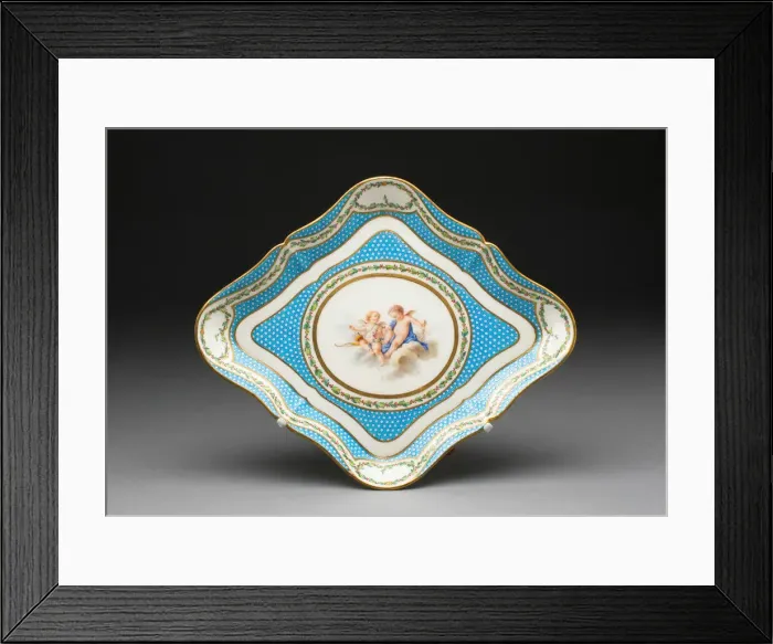 Framed Print : Tray (from a tea service), Sevres, 1770. Creators: Sevres Porcelain Manufactory Framed Print : Tray (from a tea service), Sevres, 1770. Creators: Sevres Porcelain Manufactory