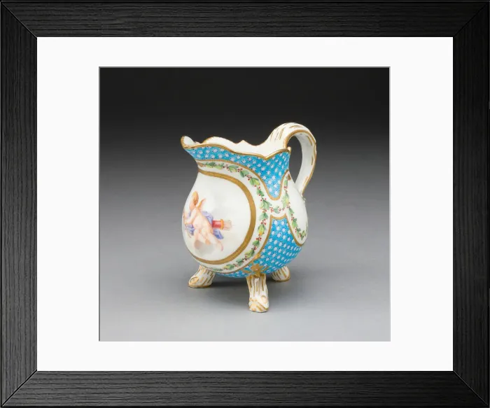 Framed Print : Creamer (from a tea service), Sevres, 1770. Creators Framed Print : Creamer (from a tea service), Sevres, 1770. Creators