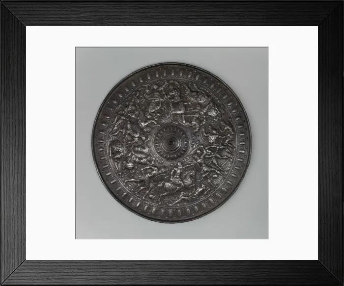 Framed Print : Parade Shield of Henry II, King of France (reigned 1547-1559), copy of, Geneva Framed Print : Parade Shield of Henry II, King of France (reigned 1547-1559), copy of, Geneva