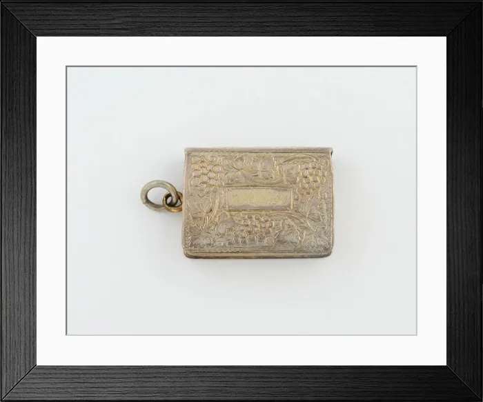 Framed Print : Book-Shaped Vinaigrette, Birmingham, c. 1818 / 19. Creator: Samuel Pemberton Framed Print : Book-Shaped Vinaigrette, Birmingham, c. 1818 / 19. Creator: Samuel Pemberton