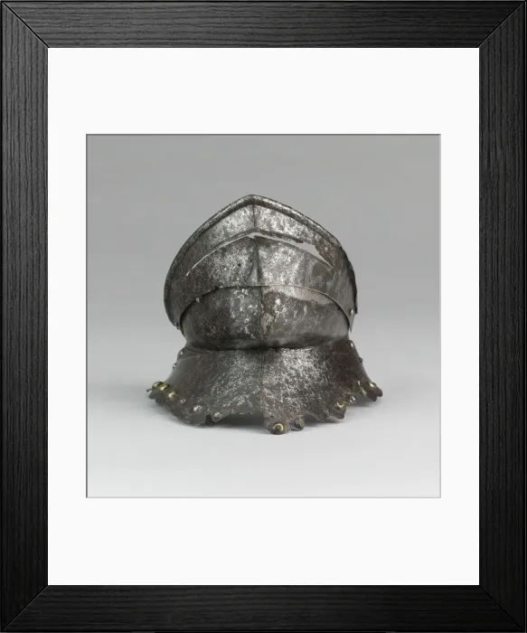Framed Print : Bevor ('Falling Buff'), Germany, c. 1500. Creator: Unknown Framed Print : Bevor ('Falling Buff'), Germany, c. 1500. Creator: Unknown