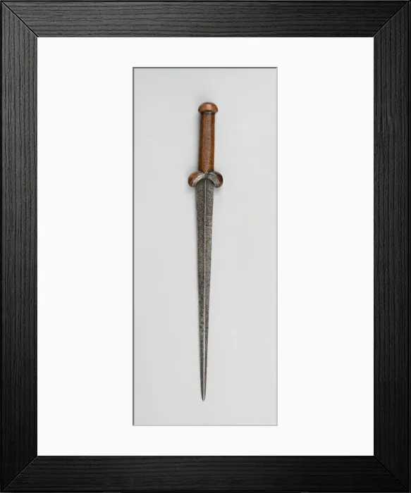 Framed Print : Ballock Dagger, Scotland, early 17th century. Creator: Unknown Framed Print : Ballock Dagger, Scotland, early 17th century. Creator: Unknown