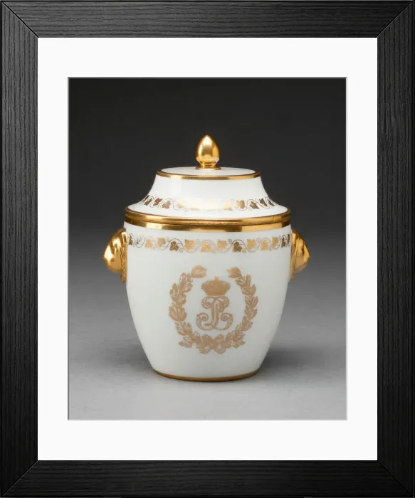 Framed Print : Sugar Bowl, Sevres, 1834. Creator: Sevres Porcelain Manufactory Framed Print : Sugar Bowl, Sevres, 1834. Creator: Sevres Porcelain Manufactory
