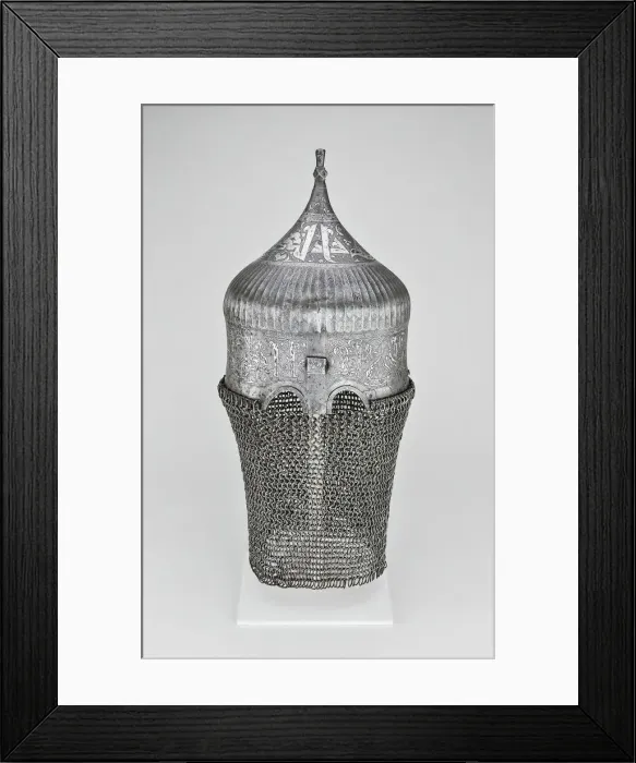 Framed Print : Turban Helmet, Western Iran, c. 1475 / 1500. Creator: Unknown Framed Print : Turban Helmet, Western Iran, c. 1475 / 1500. Creator: Unknown