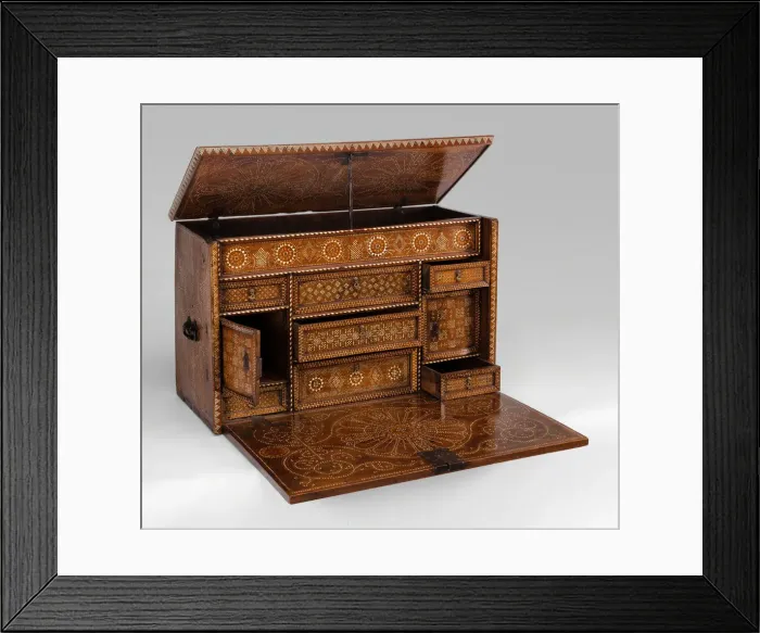 Framed Print : Writing Cabinet (Escritorio), Granada, 1500 / 50. Creator: Unknown Framed Print : Writing Cabinet (Escritorio), Granada, 1500 / 50. Creator: Unknown