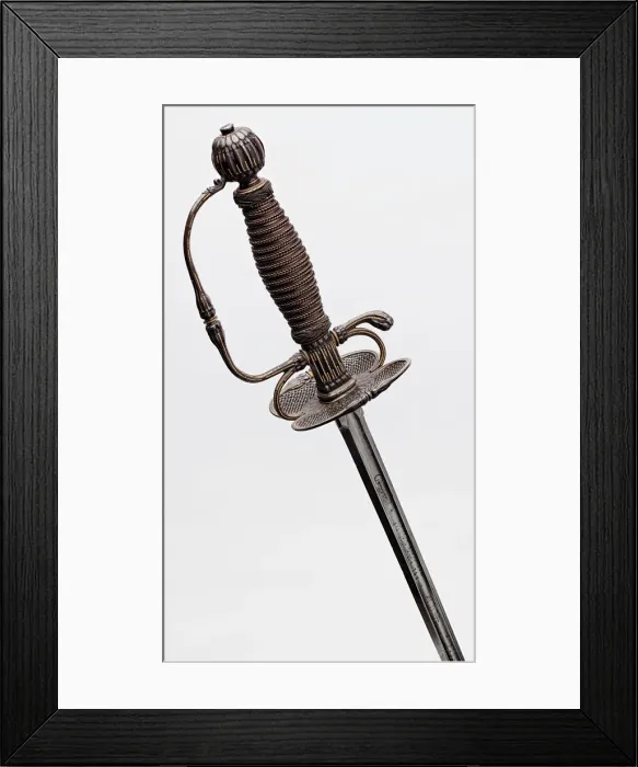 Framed Print : Smallsword, Europe, 1670 / 80. Creator: Unknown Framed Print : Smallsword, Europe, 1670 / 80. Creator: Unknown